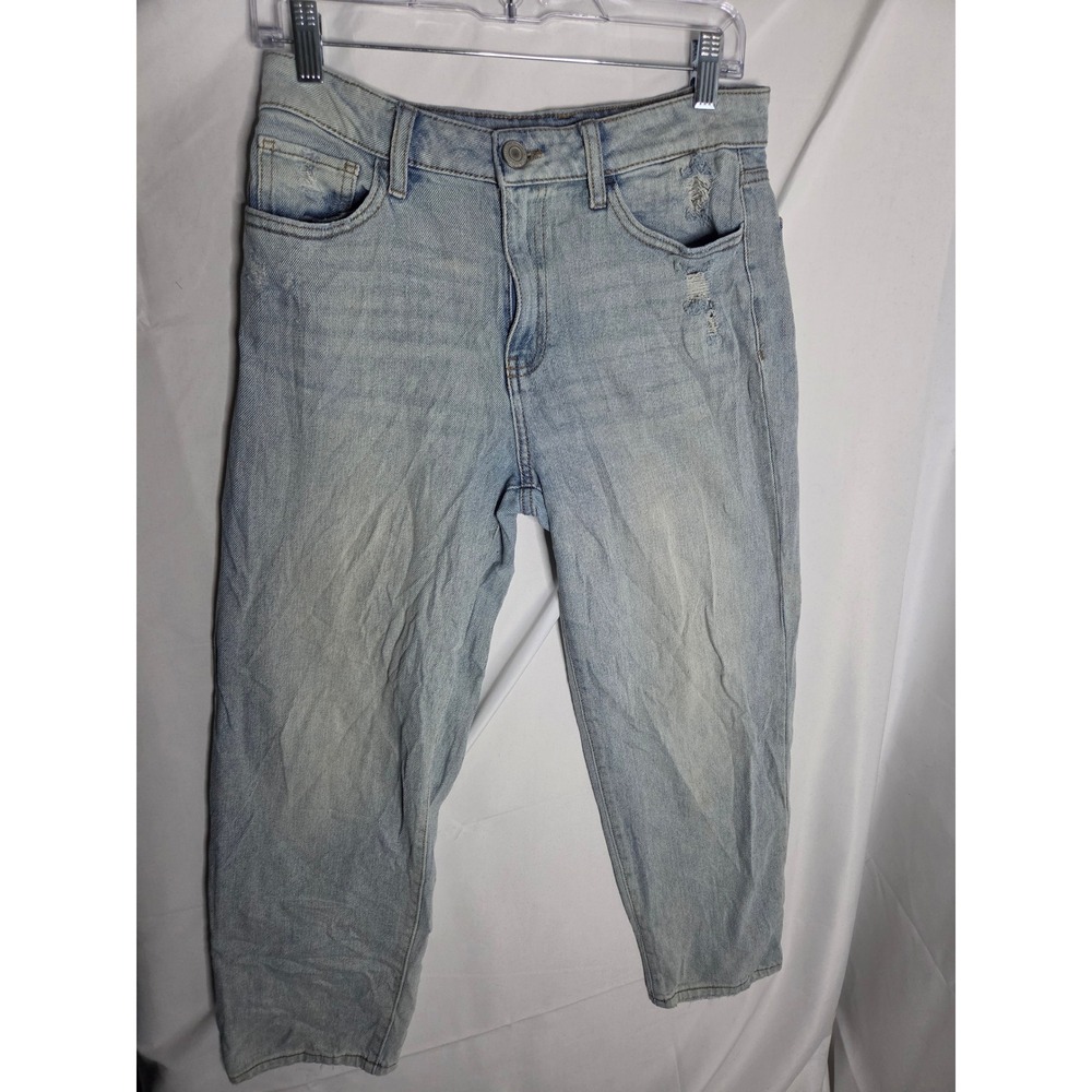 SO High Rise Straight Jeans Womens Blue Light Wash Regular Straight
